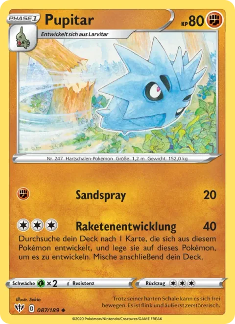 Pupitar [Sand Spray | Rocket Evolution]