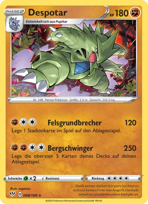 Tyranitar [Bedrock Breaker | Mountain Swing]