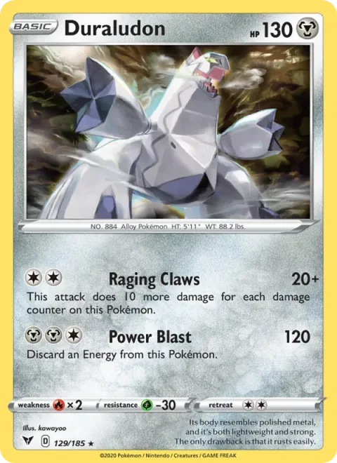 Duraludon [Raging Claws | Power Blast]
