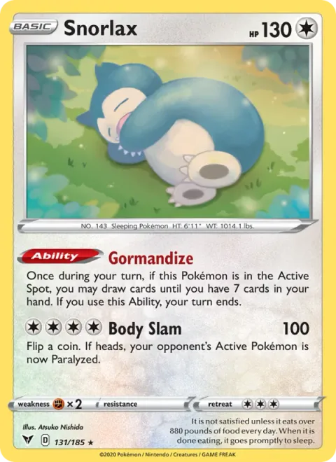Snorlax [Gormandize | Body Slam]