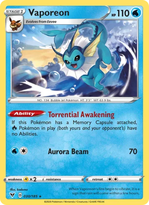 Vaporeon [Torrential Awakening | Aurora Beam]