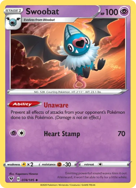 Swoobat [Unaware | Heart Stamp]
