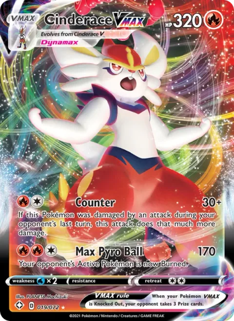 Cinderace VMAX [Counter | Max Pyro Ball]