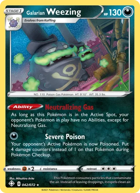 Galarian Weezing [Neutralizing Gas | Severe Poison]