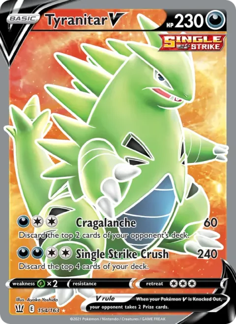 Tyranitar V [Cragalanche | Single Strike Crush]