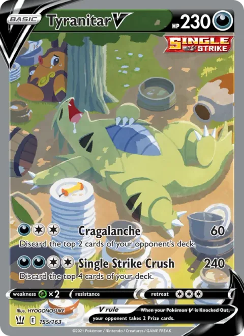 Tyranitar V [Cragalanche | Single Strike Crush]