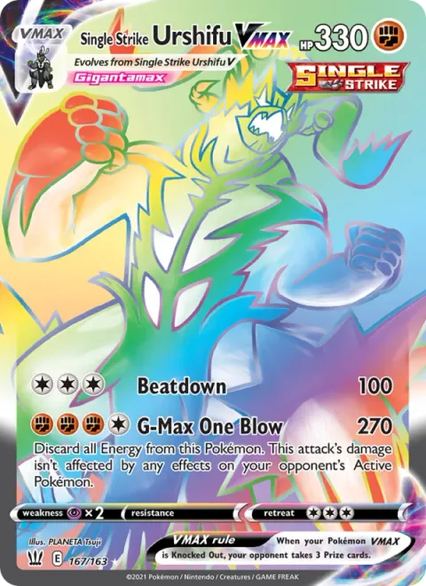 Single Strike Urshifu VMAX [Beatdown | G-Max One Blow]