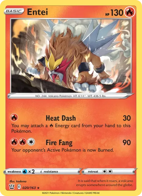 Entei [Heat Dash | Fire Fang]