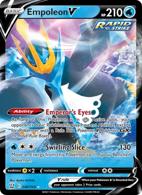 Empoleon V [Emperor's Eyes | Swirling Slice]