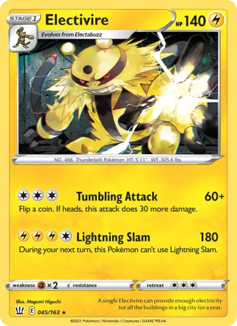 Electivire [Tumbling Attack | Lightning Slam]