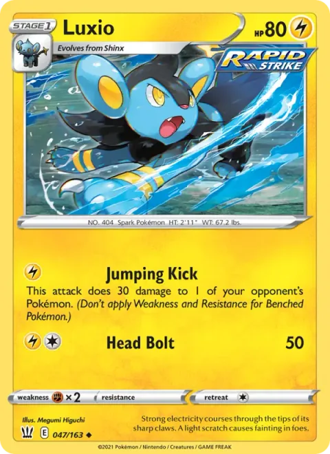 Luxio [Jumping Kick | Head Bolt]