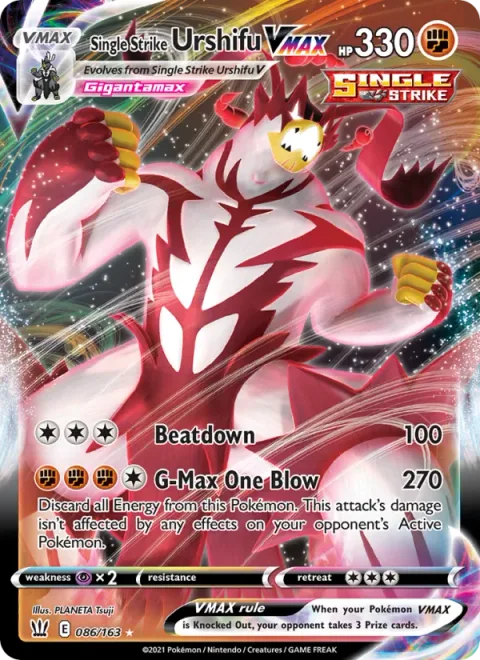 Single Strike Urshifu VMAX [Beatdown | G-Max One Blow]