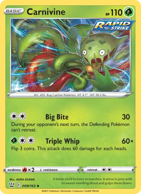 Carnivine [Big Bite | Triple Whip]