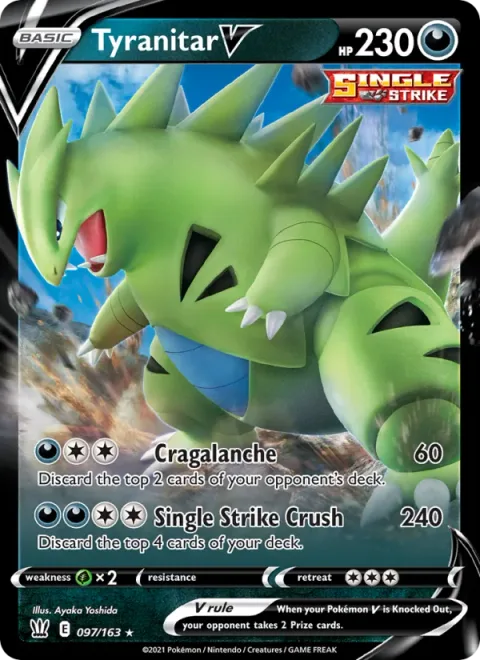 Tyranitar V [Cragalanche | Single Strike Crush]