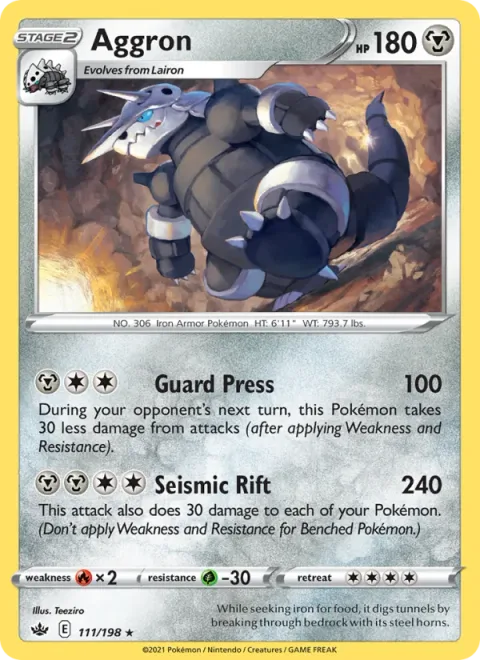 Aggron [Guard Press | Seismic Rift]