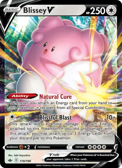 Blissey V [Natural Cure | Blissful Blast]