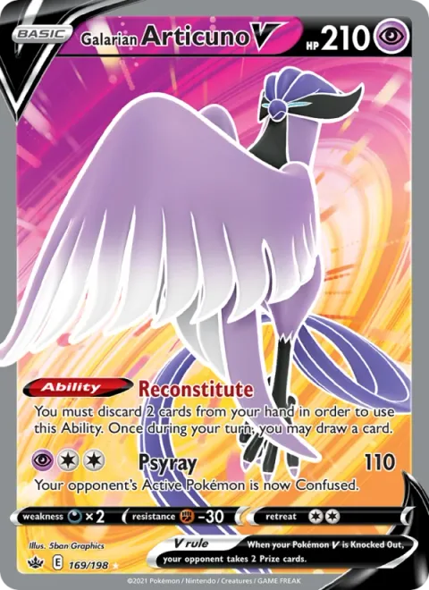 Galarian Articuno V [Reconstitute | Psyray]