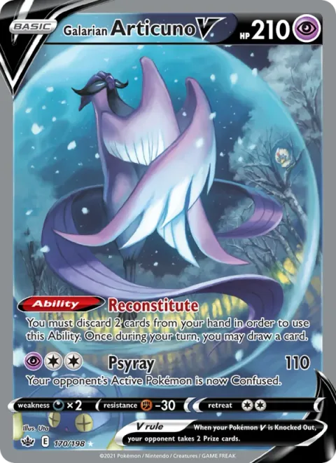 Galarian Articuno V [Reconstitute | Psyray]