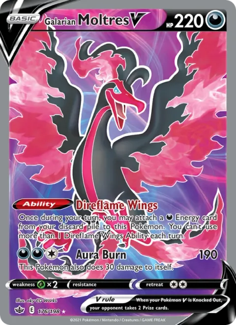 Galarian Moltres V [Direflame Wings | Aura Burn]