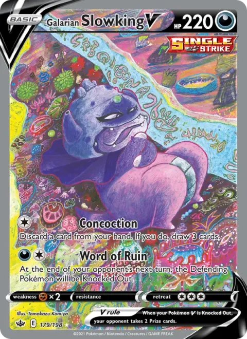 Galarian Slowking V [Concoction | Word of Ruin]