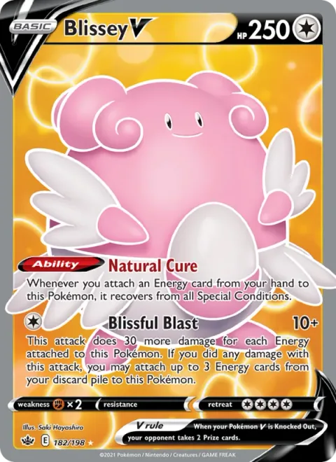 Blissey V [Natural Cure | Blissful Blast]
