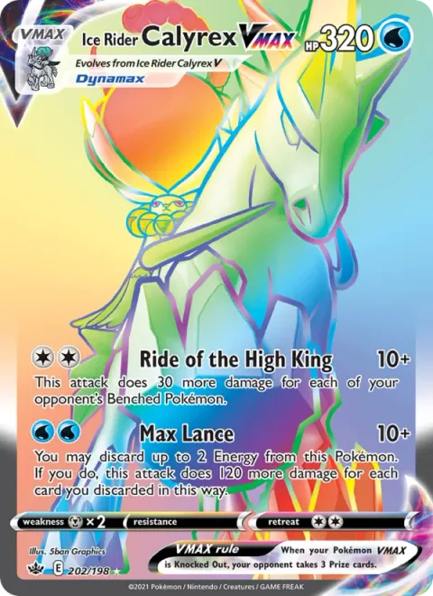 Ice Rider Calyrex VMAX [Ride of the High King | Max Lance]