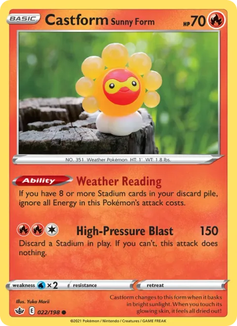 Castform Sunny Form [Weather Reading | High-Pressure Blast]