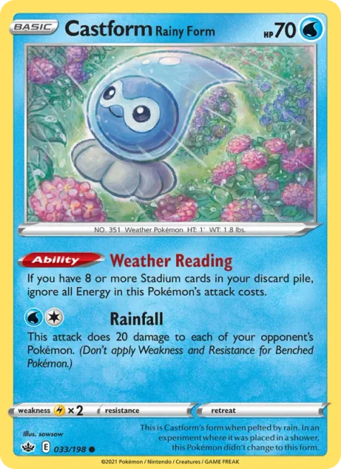 Castform Rainy Form [Weather Reading | Rainfall]