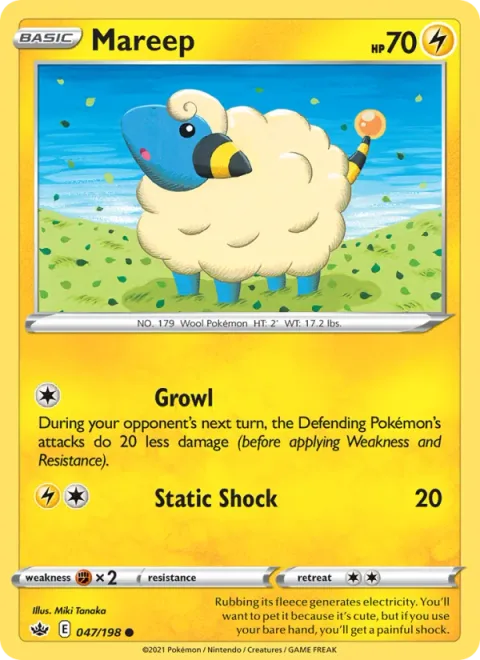 Mareep [Growl | Static Shock]