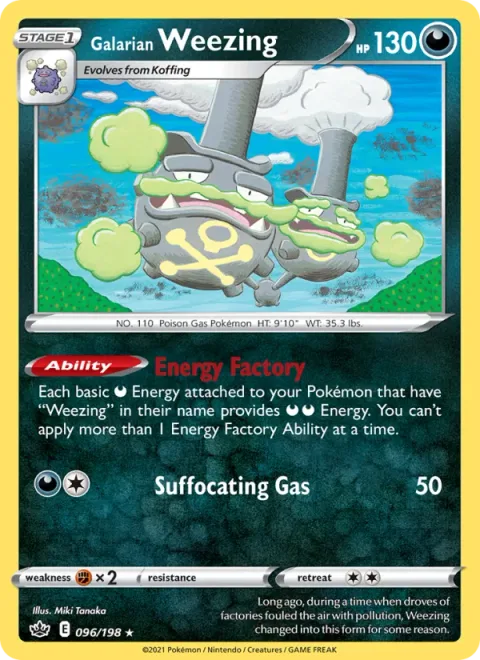Galarian Weezing [Energy Factory | Suffocating Gas]