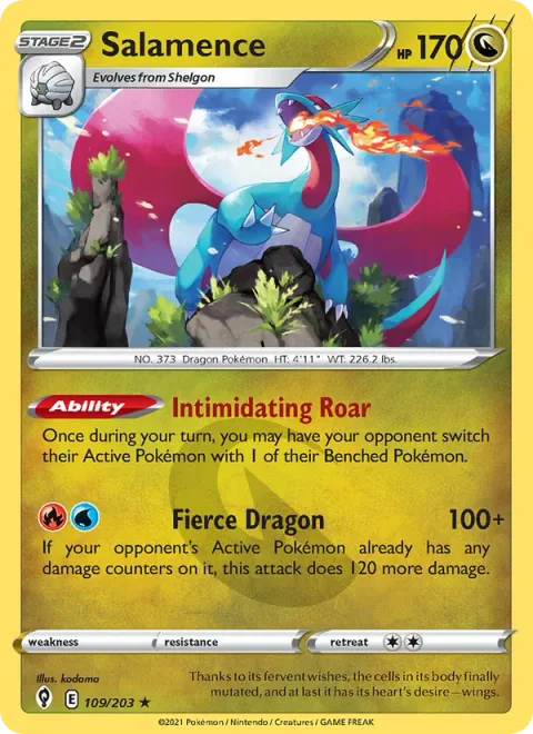 Salamence [Intimidating Roar | Fierce Dragon]