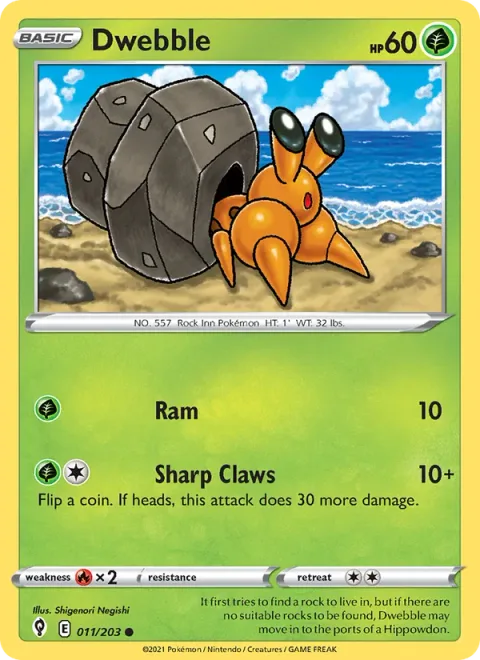 Dwebble [Ram | Sharp Claws]