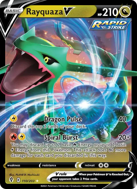 Rayquaza V [Dragon Pulse | Spiral Burst]