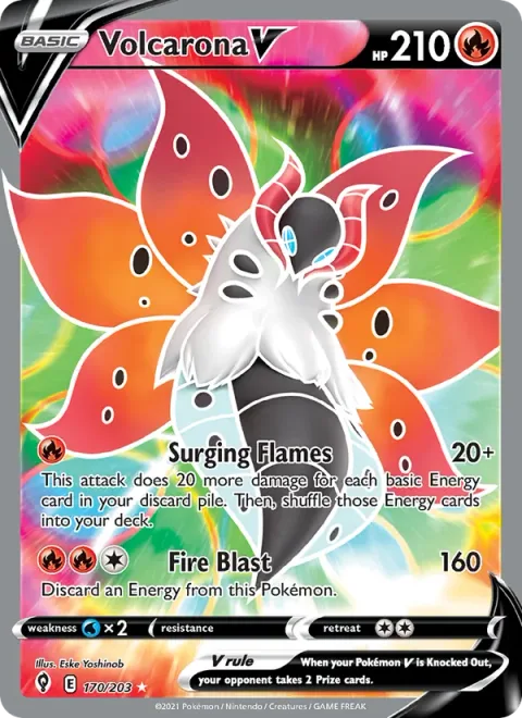 Volcarona V [Surging Flames | Fire Blast]