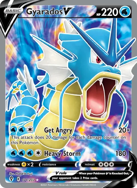 Gyarados V [Get Angry | Heavy Storm]