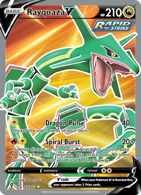 Rayquaza V [Dragon Pulse | Spiral Burst]