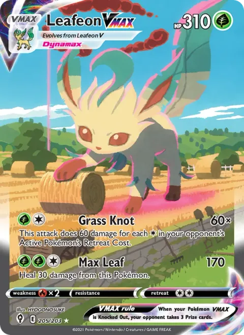 Leafeon VMAX [Grass Knot | Max Leaf]