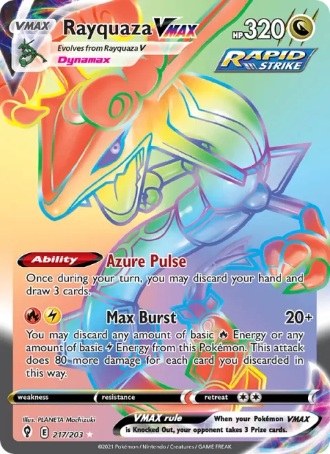 Rayquaza VMAX [Azure Pulse | Max Burst]
