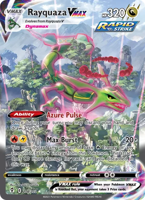 Rayquaza VMAX [Azure Pulse | Max Burst]