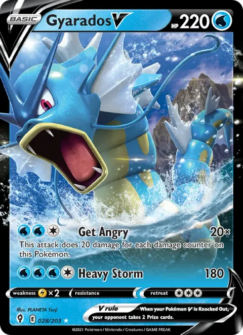 Gyarados V [Get Angry | Heavy Storm]