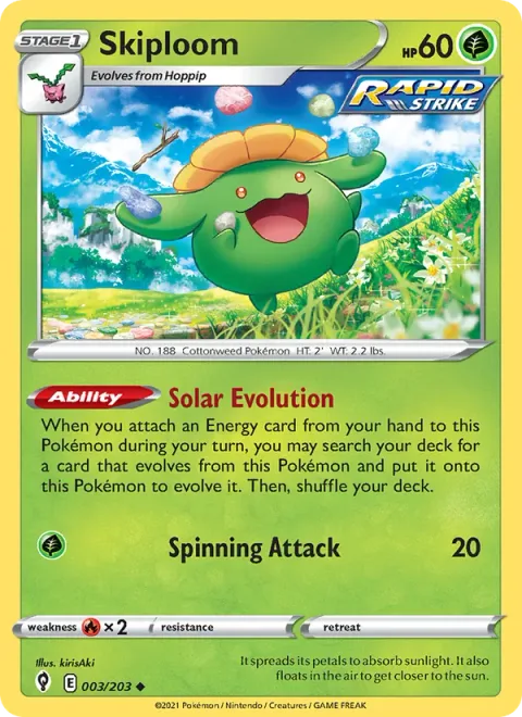 Skiploom [Solar Evolution | Spinning Attack]