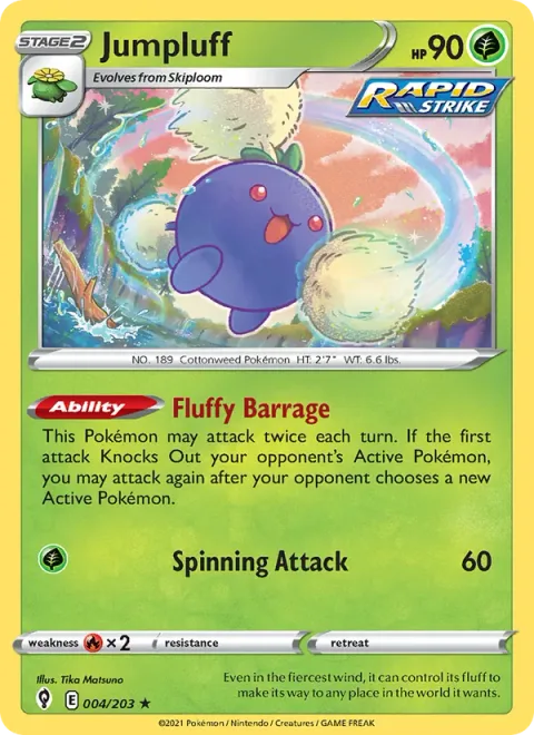 Jumpluff [Fluffy Barrage | Spinning Attack]