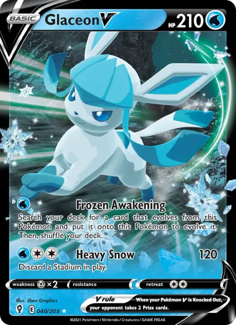 Glaceon V [Frozen Awakening | Heavy Snow]