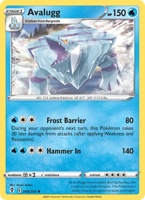 Avalugg [Frost Barrier | Hammer In]