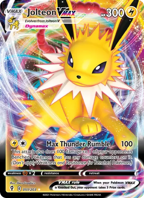Jolteon VMAX [Max Thunder Rumble]
