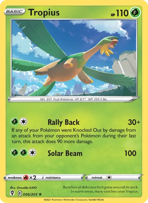 Tropius [Rally Back | Solar Beam]
