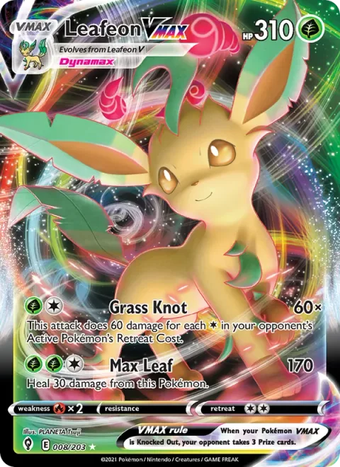 Leafeon VMAX [Grass Knot | Max Leaf]