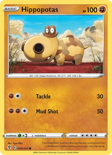 Hippopotas [Tackle | Mud Shot]