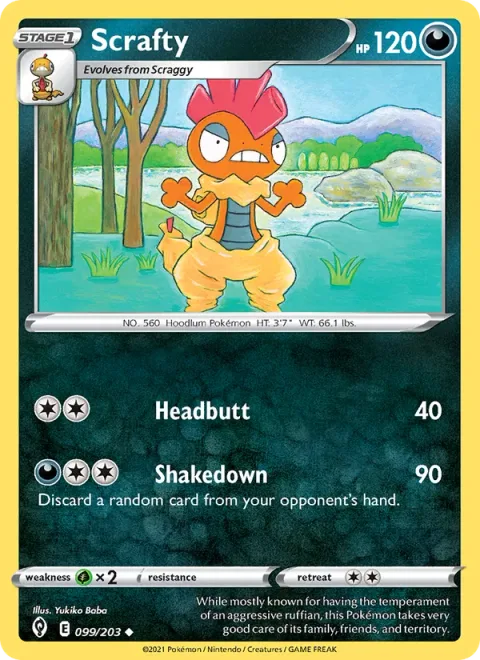 Scrafty [Headbutt | Shakedown]