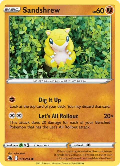 Sandshrew [Dig It Up | Let's All Rollout]